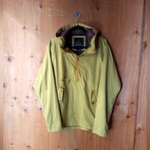 PrAna Yellow Gold Hooded Half Zip Pullover Lightweight Jacket